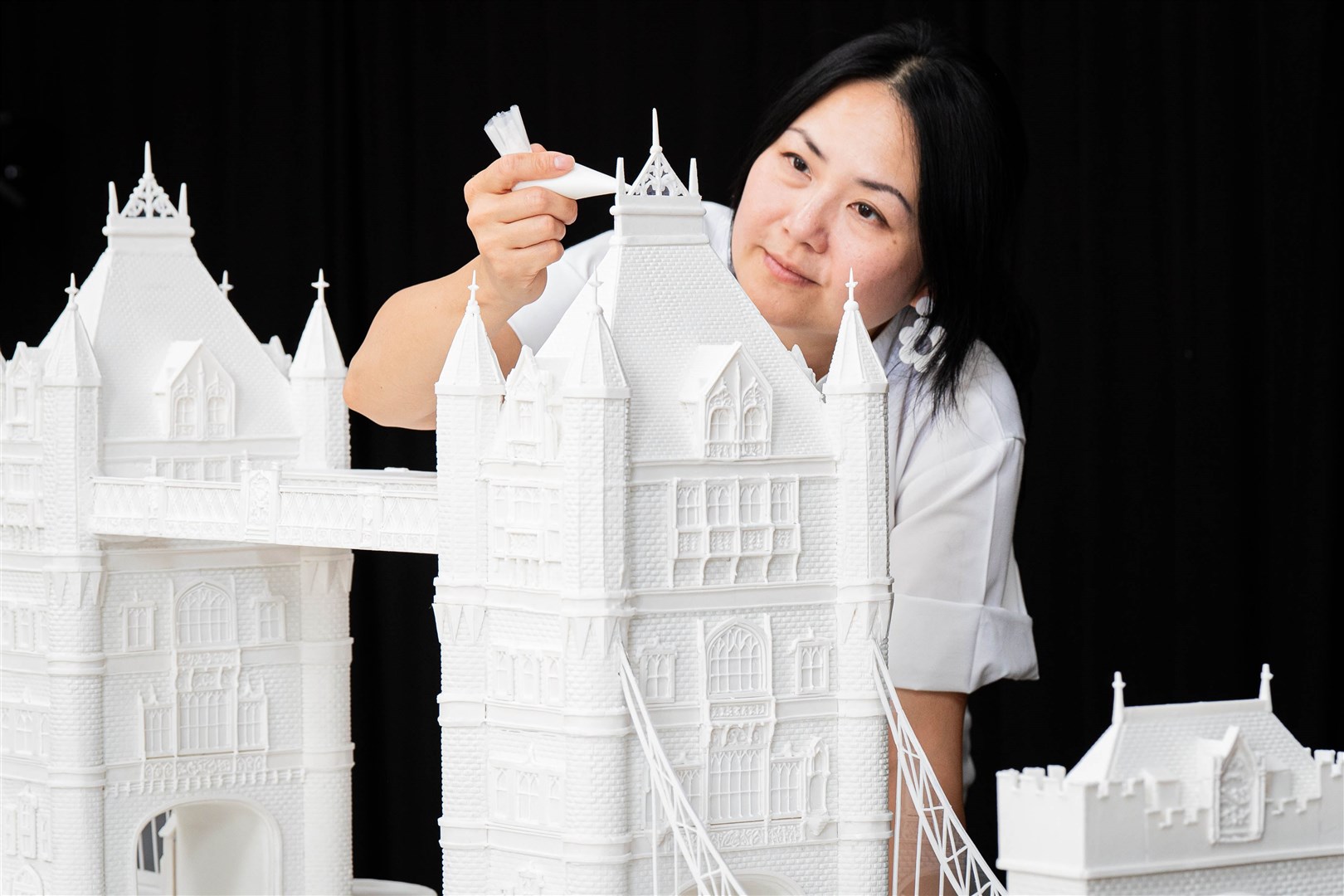 Wibowo took 150 hours to create her giant sugar sculpture (Aaron Chown/PA)