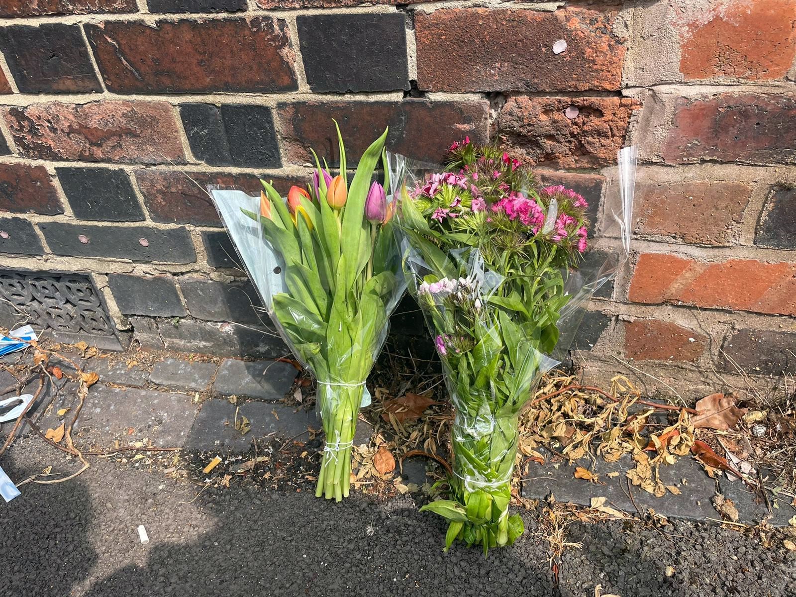 Flowers at the scene of the incident (Stephanie Wareham/PA)