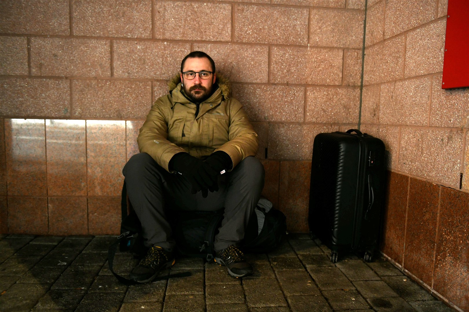 Richie Roncero is spending eight weeks sleeping rough to raise funds for Steps to Hope. Picture: Callum Mackay