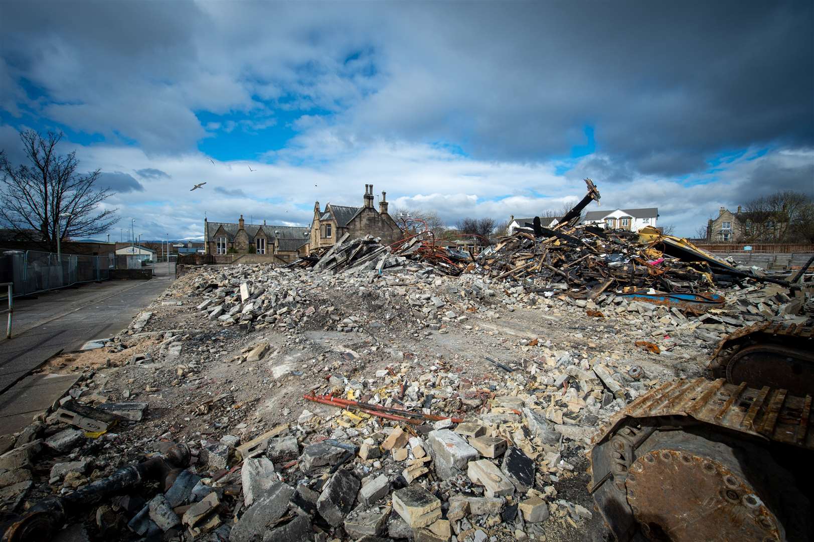 Park Primary School in Invergordon was devastated by a fire in February. The possibility of using mobile classrooms on site pending a new build has been discussed by councillors.