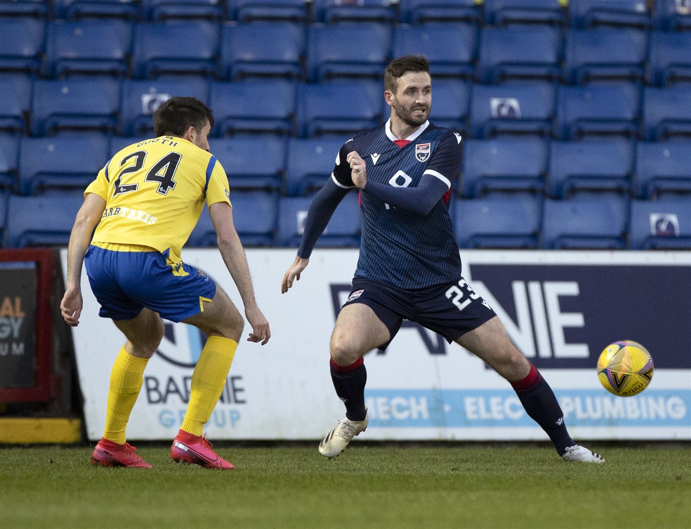Picture - Ken Macpherson, Inverness. Ross County(1) v St. Johnstone(1). 02.01.21.