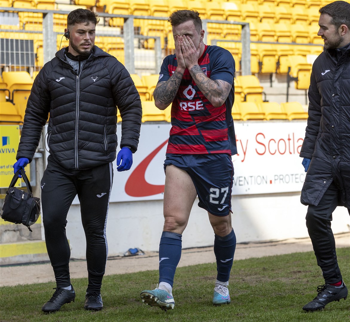It looks unlikely that Eamonn Brophy will play for Ross County again. Picture: Ken Macpherson