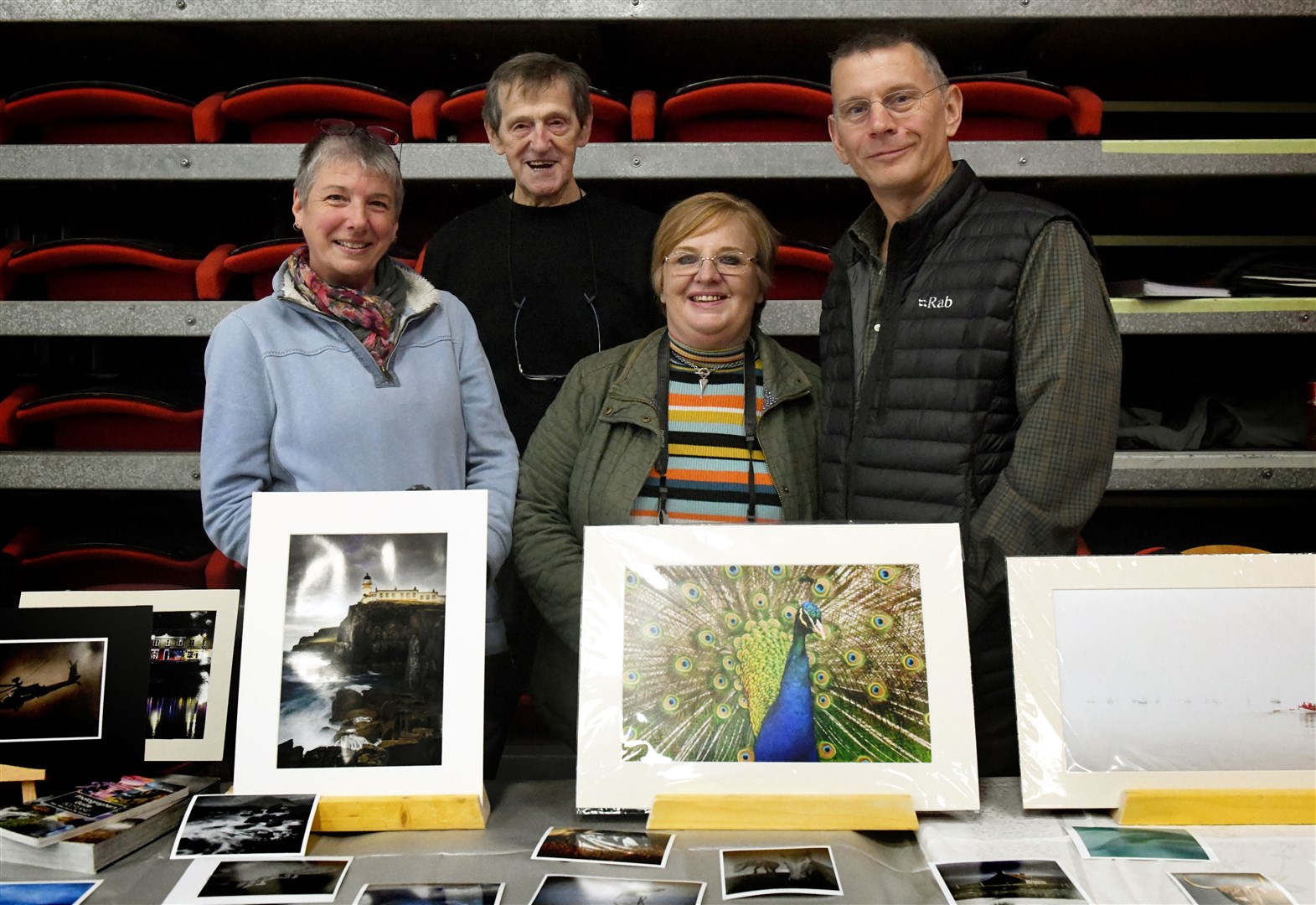 Jane Wilson, Bob Johnston, Nora Watson and Gary Beaumont, Cromarty Camera Club. Picture: James Mackenzie.
