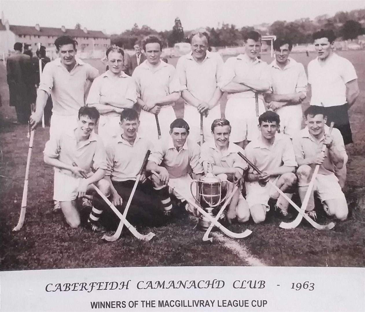 John MacGregor (back row, third from right) with the 1963 MacGillivray League Cup winners.