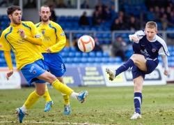 Michael Gardyne hit the winner in Tuesday's vital game against Queen of the South.