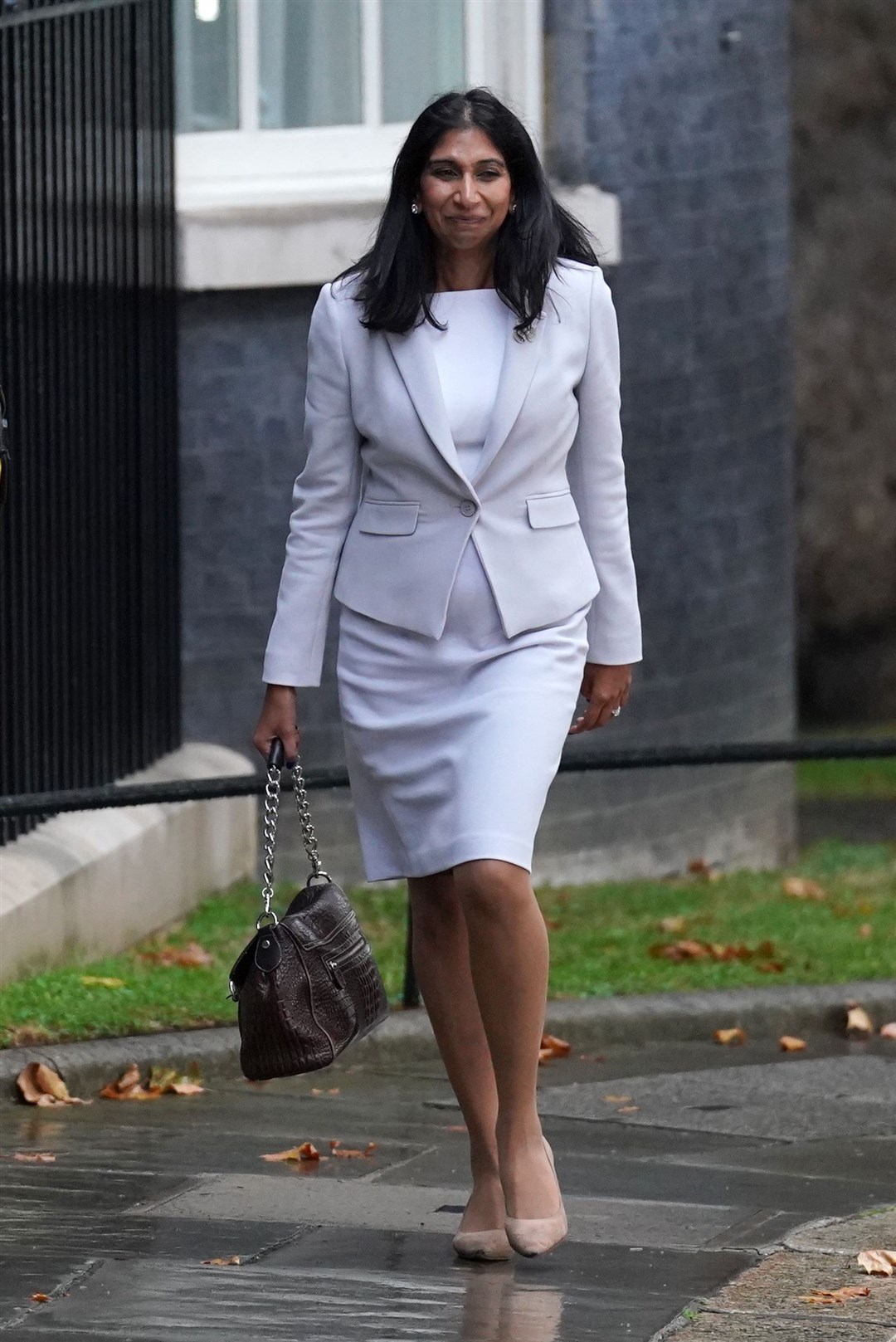 Suella Braverman arrives for a meeting with Prime Minister Liz Truss in Downing Street (Kirsty O’Connor/PA)
