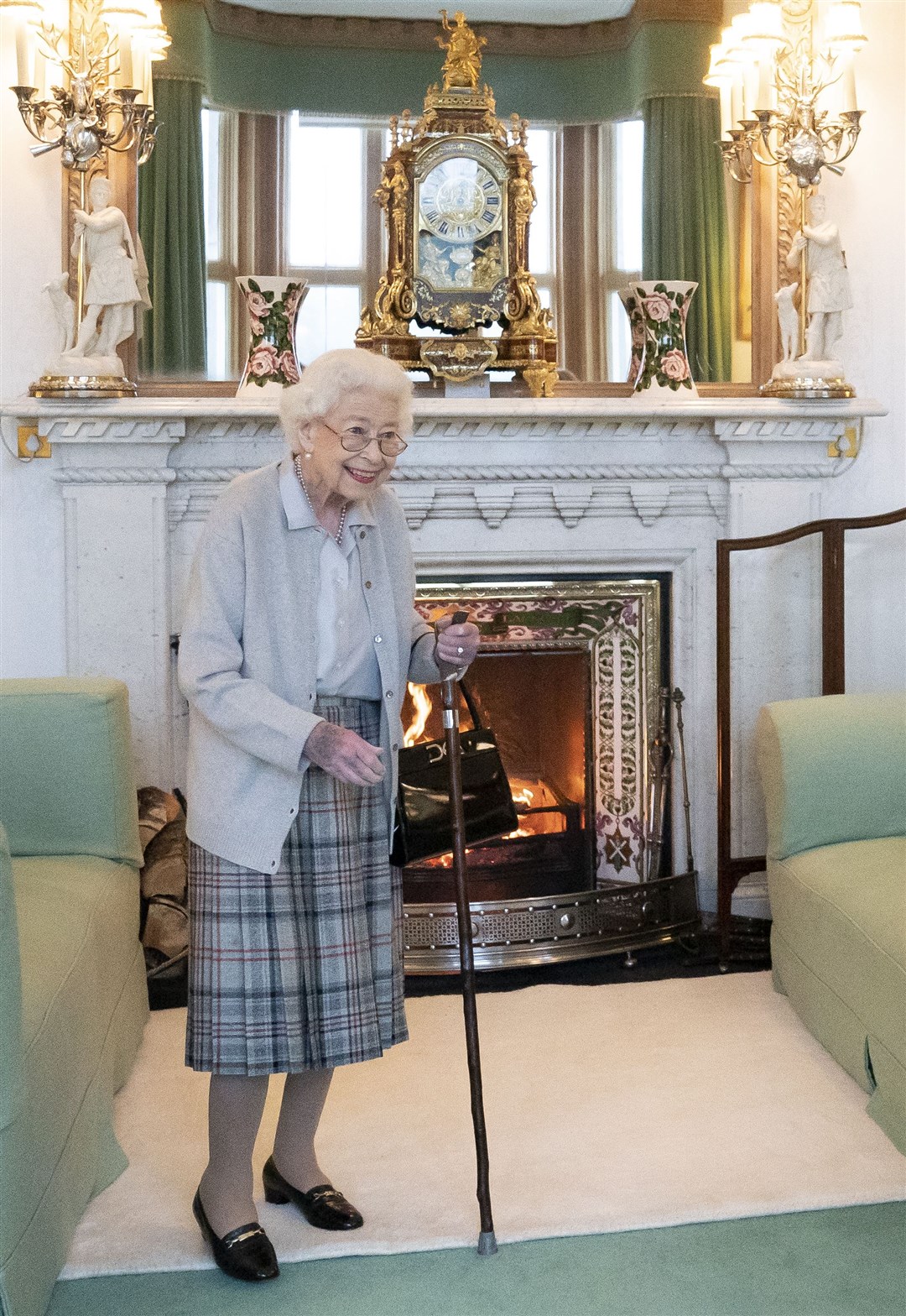 The late Queen at Balmoral in Scotland (Jane Barlow/PA)