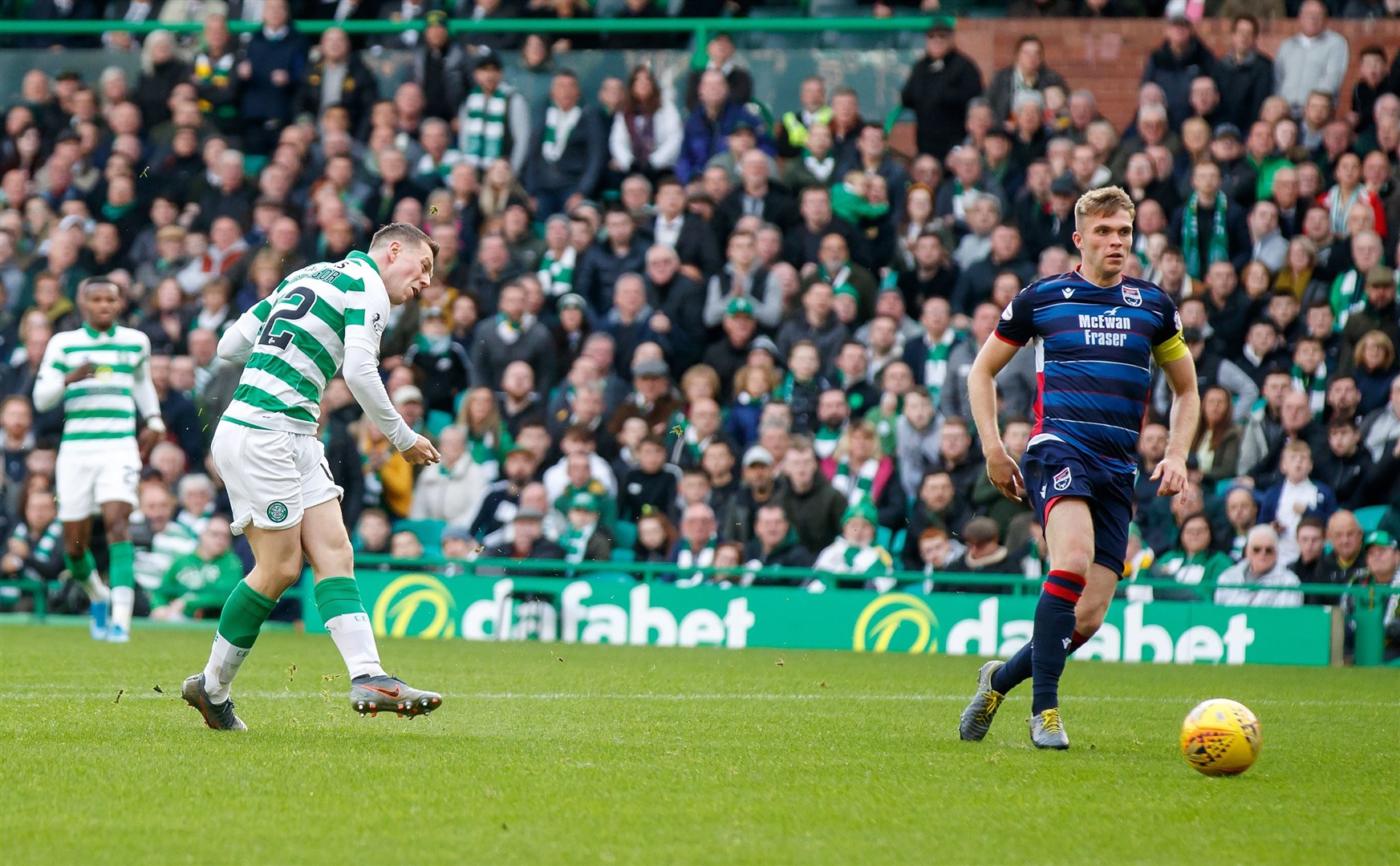 Marcus Fraser (right) was left helpless as Ross County fell to a 6–0 thrashing at the hands of Celtic in Glasgow last month. Picture: Ken Macpherson