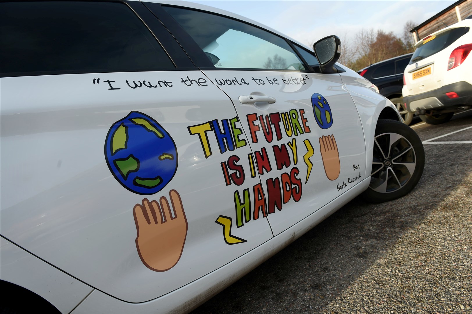 Highland Council has agreed branding for its charging infrastructure throughout the region following a competition for pupils to come up with an eye-catching design....Picture: Callum Mackay..