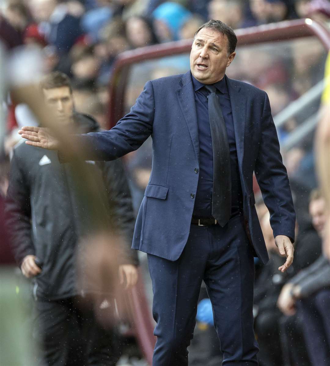 Malky Mackay could only watch as his side lost 1–0 to Motherwell. Picture: Ken Macpherson