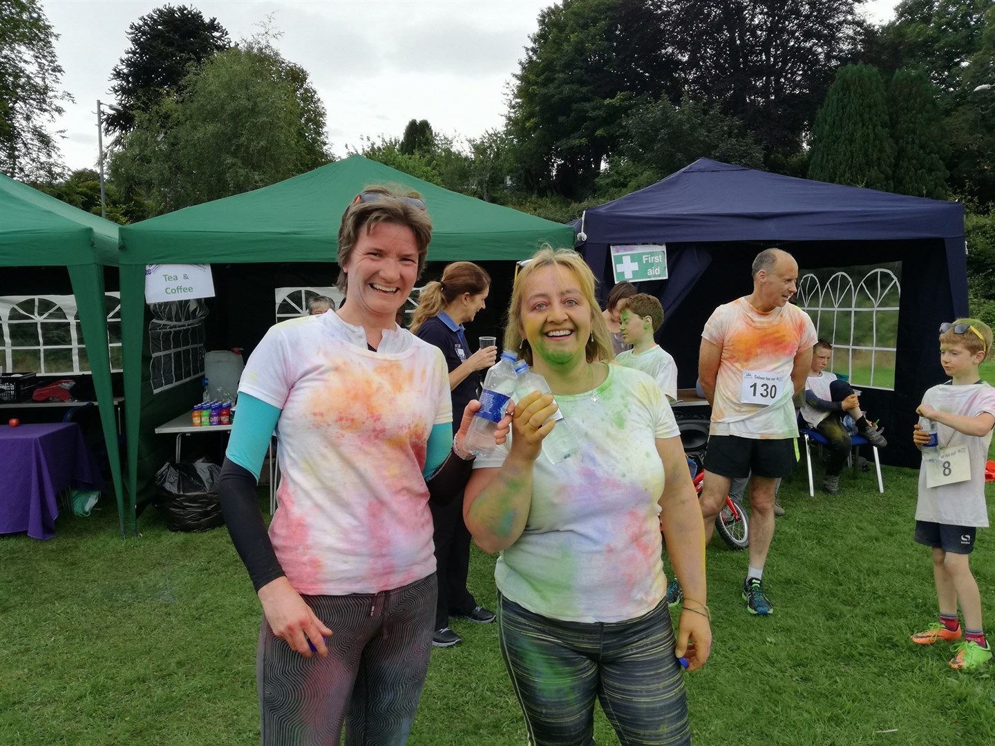 The colour run is Strathpeffer is a fun, family-friendly event.