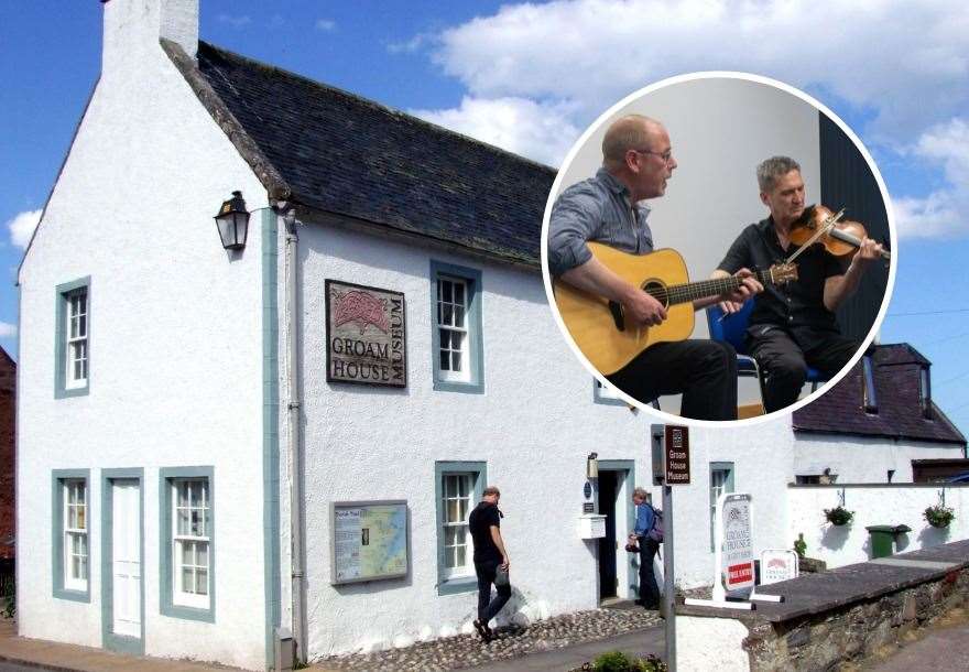 Marc Clement and Charlie Mckerron delighted the audience for a gig in Fortrose on behalf of Groam House in Rosemarkie.