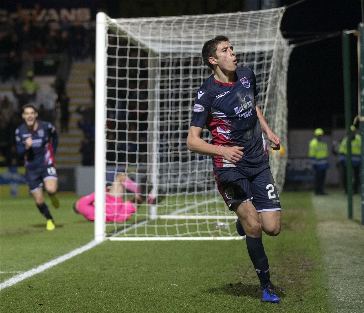 Ross Stewart's header back in December was the only time Ross County and Inverness have been separated in 90 minutes. Pictures: Ken Macpherson