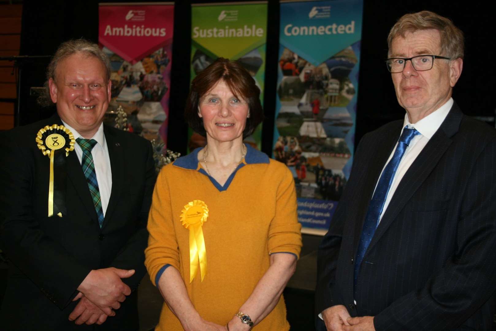 Tain and Easter Ross ward councillors Derek Louden, Sarah Rawlings and Alasdair Rhind. Picture: Highland Council