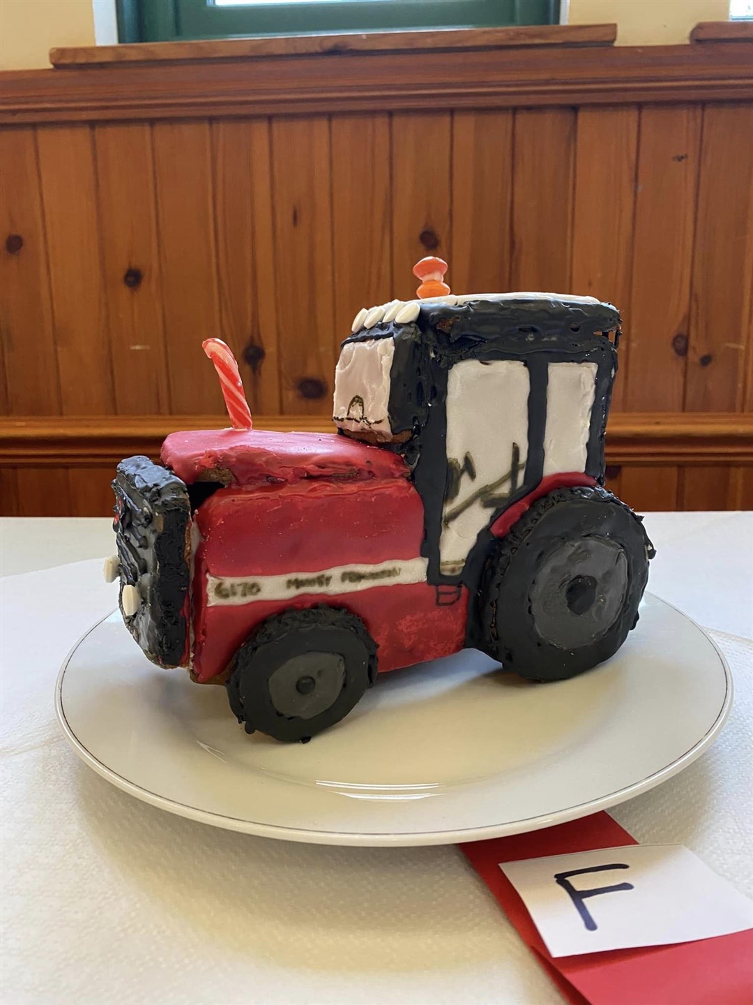 Amanda Cameron's gingerbread tractor came 2nd in the Anything But a House category.