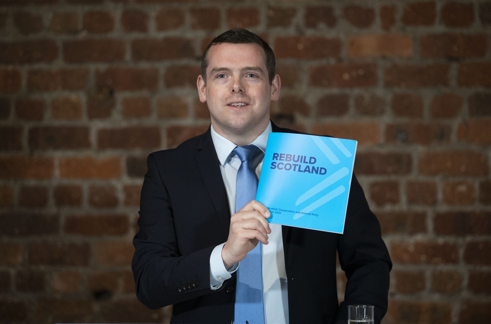 Scottish Conservative leader Douglas Ross during the Scottish Conservative party manifesto launch for the Scottish Parliamentary election (Jane Barlow/PA)