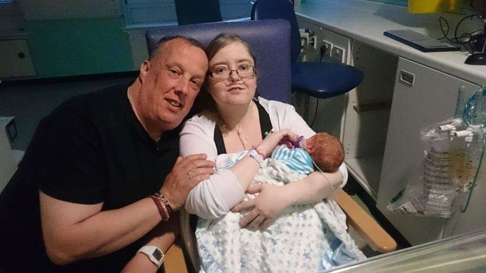 Kenny McDonald with his late wife Vivienne and Jacob.