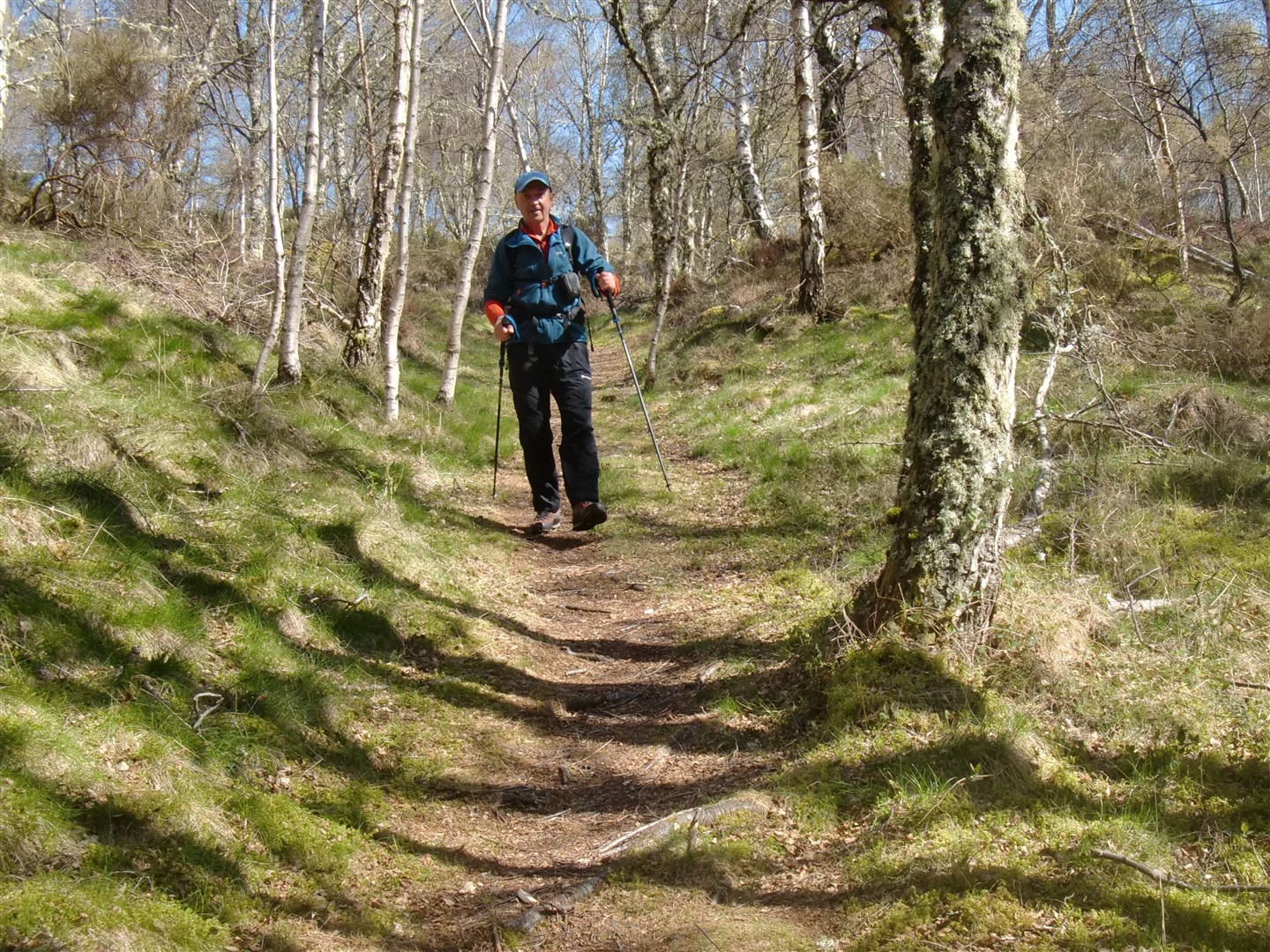 Peter on the path above Loch Lundie.