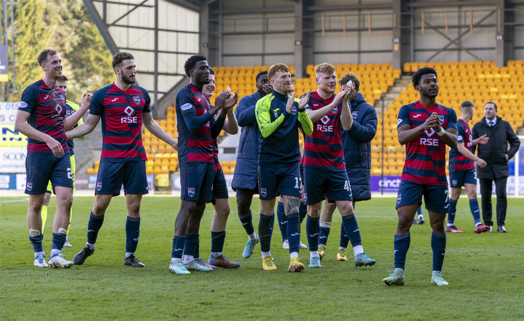 The Staggies had reason to celebrate the last time they played St Johnstone, winning 2-0 in Perth. Picture: Ken Macpherson