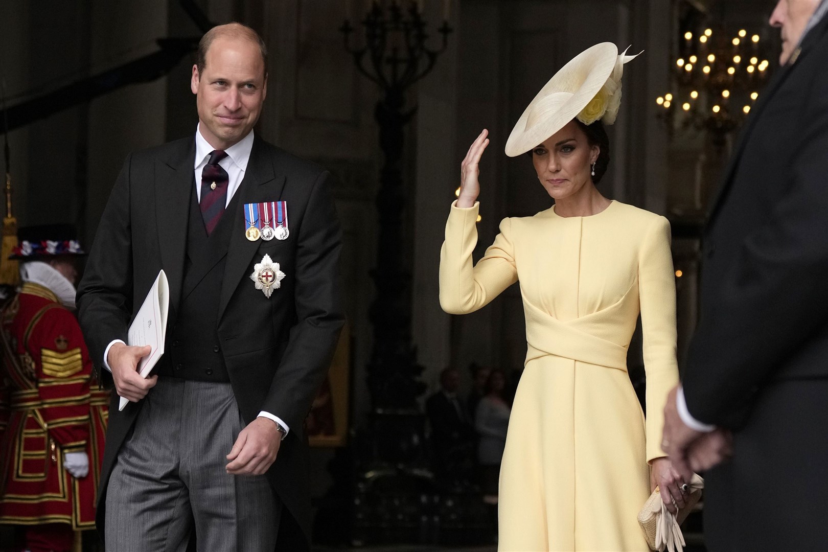 The Duke and Duchess of Cambridge at the Service of Thanksgiving (Matt Dunham/PA)