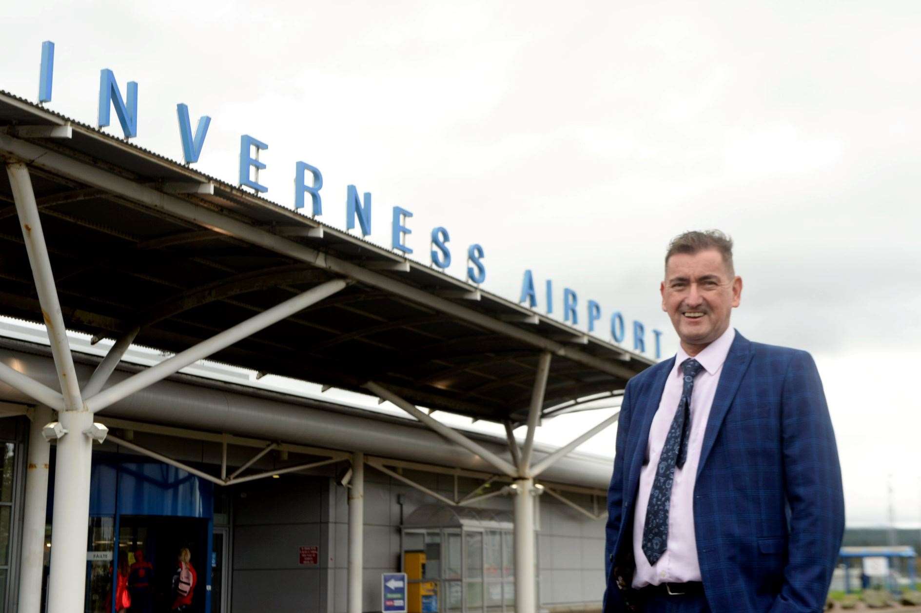 Graeme Bell, Inverness Airport General Manager. Picture: James Mackenzie.