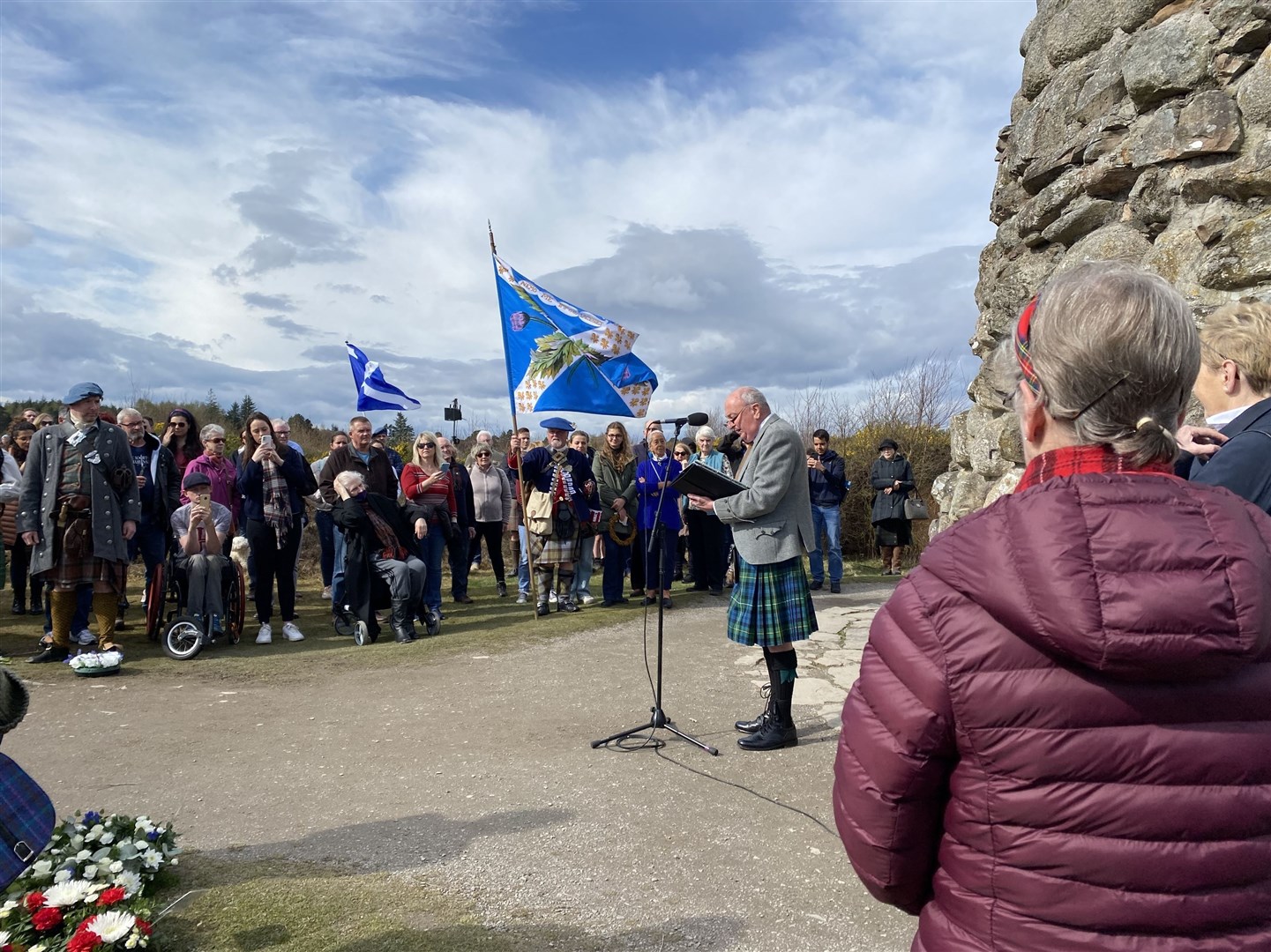 Commemoration at Culloden Battlefield. Picture: Ian Duncan