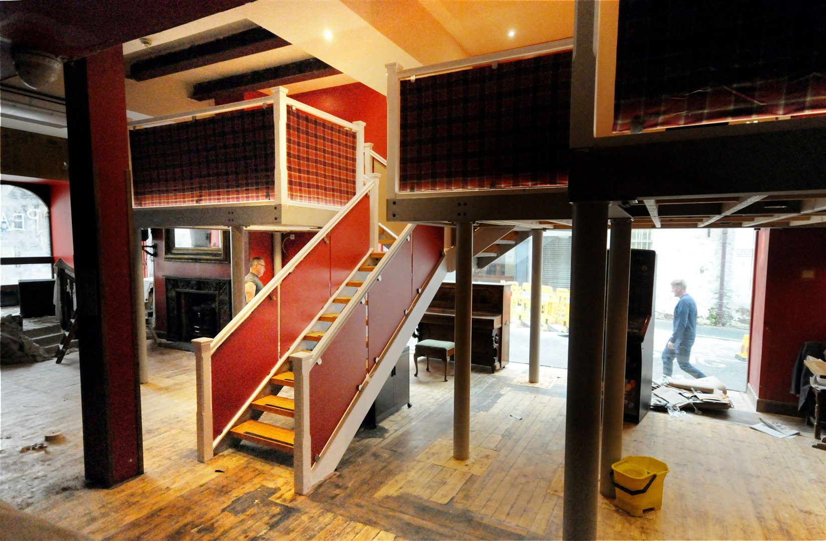 A mezzanine has been installed in the main downstairs bar and restaurant.