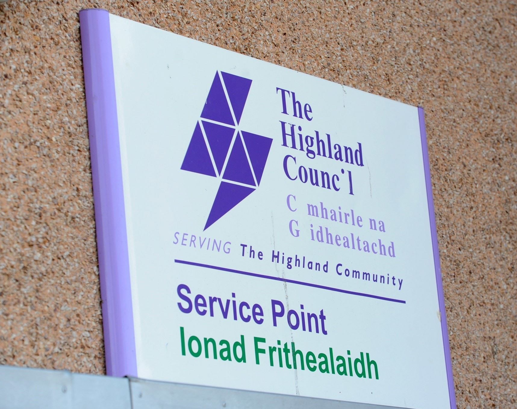 Highland Council service points.