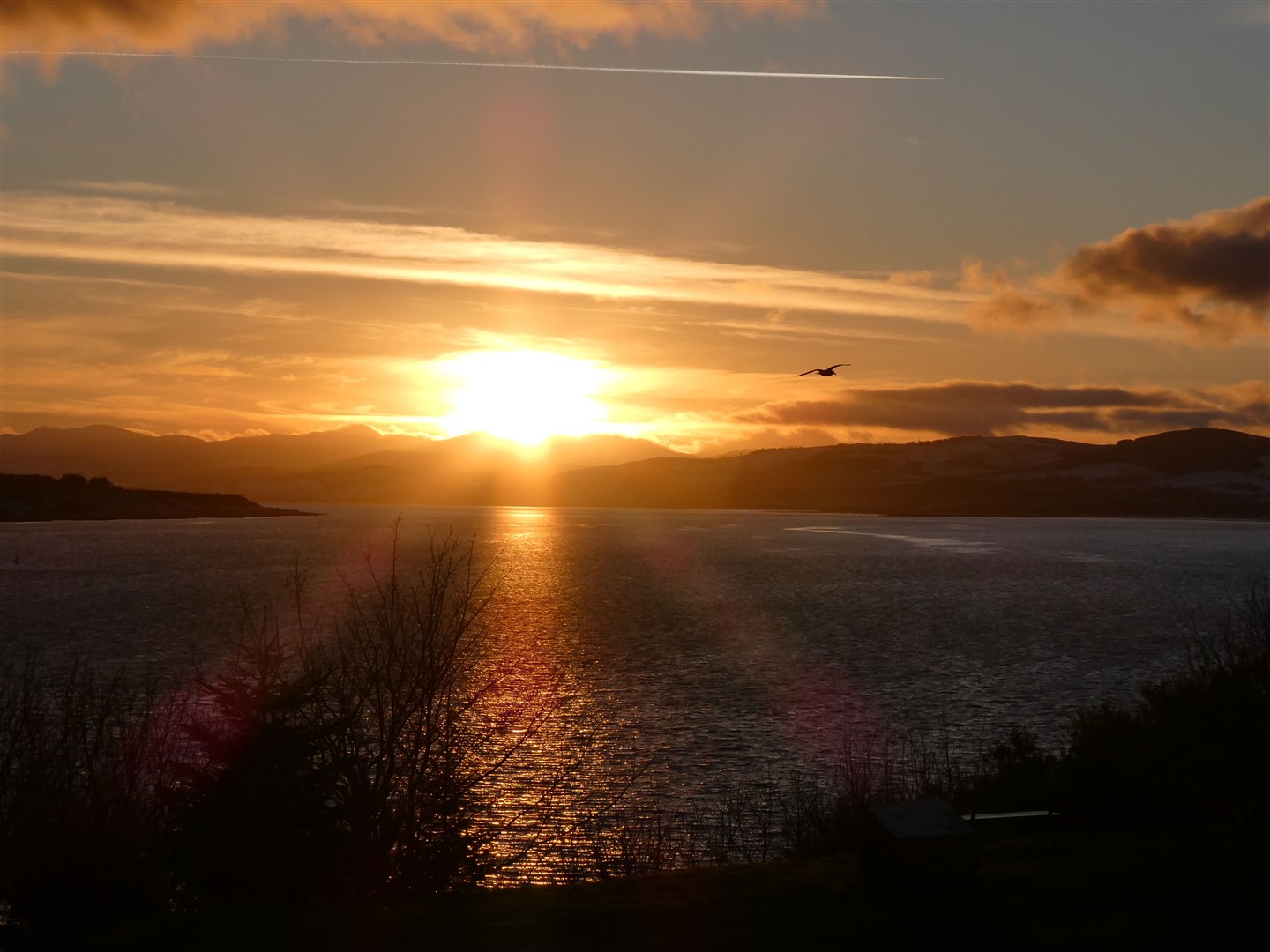 Cromarty Firth sunset by Davine Sutherland of Invergordon.
