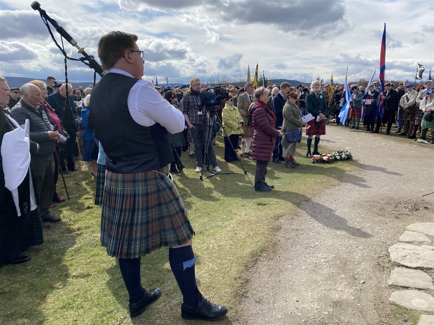 Commemoration at Culloden Battlefield. Picture: Ian Duncan