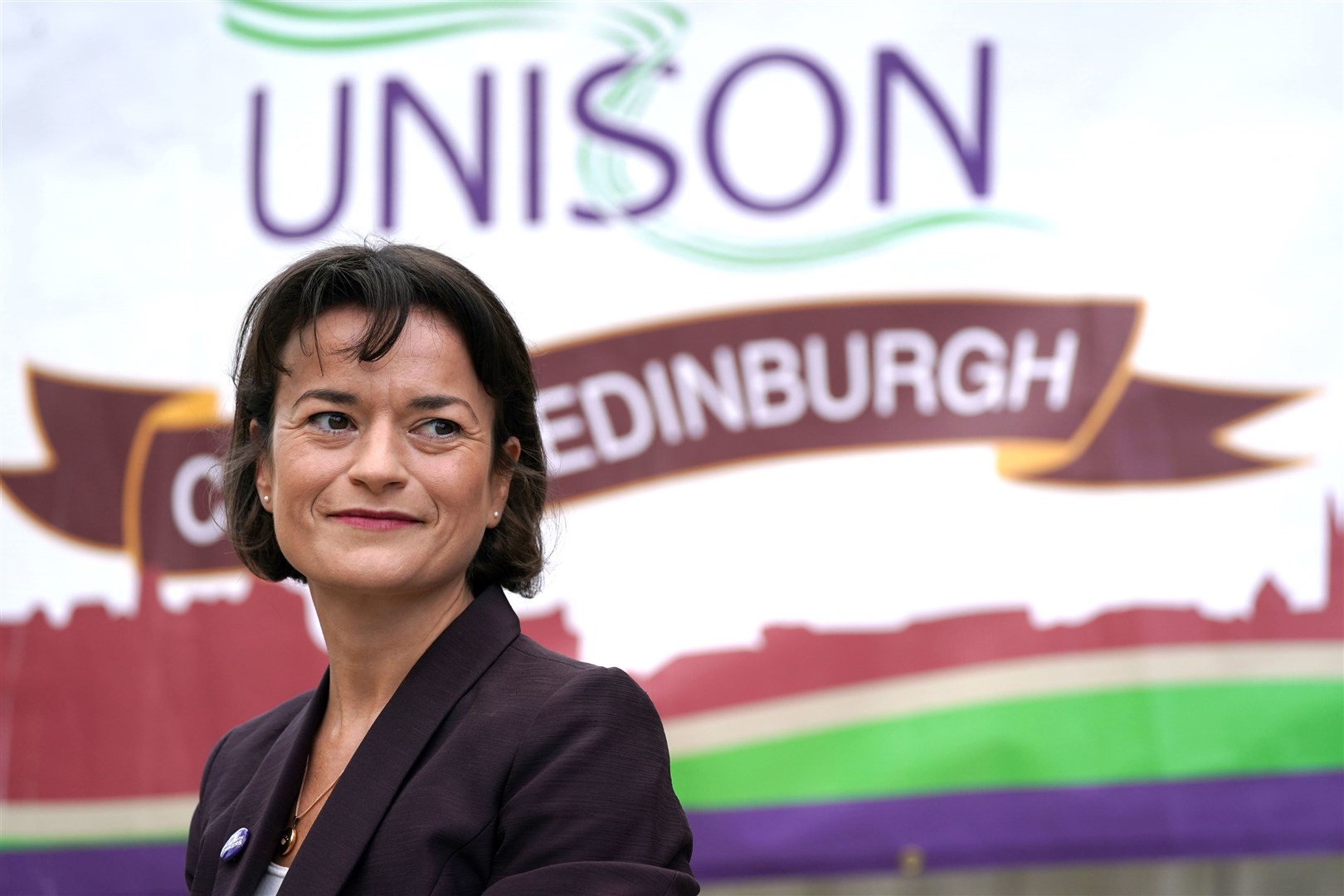 Johanna Baxter said Unison members are ‘determined’ to fight for a better offer (Andrew Milligan/PA)