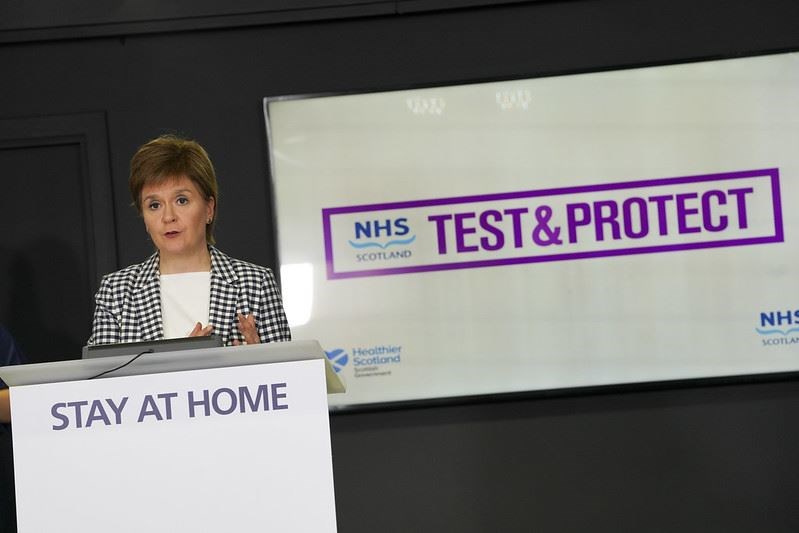 First Minister Nicola Sturgeon: 'If we lift these restrictions too quickly and allow this virus to run out of control again that would not only be economically counter-productive but it would also cost many more lives.'