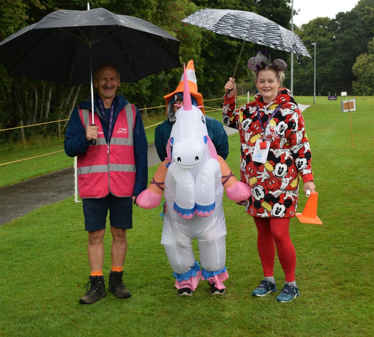 You never know what you're going to see at an Alness Parkrun! Picture: David Stuart/Alness Parkrun Facebook