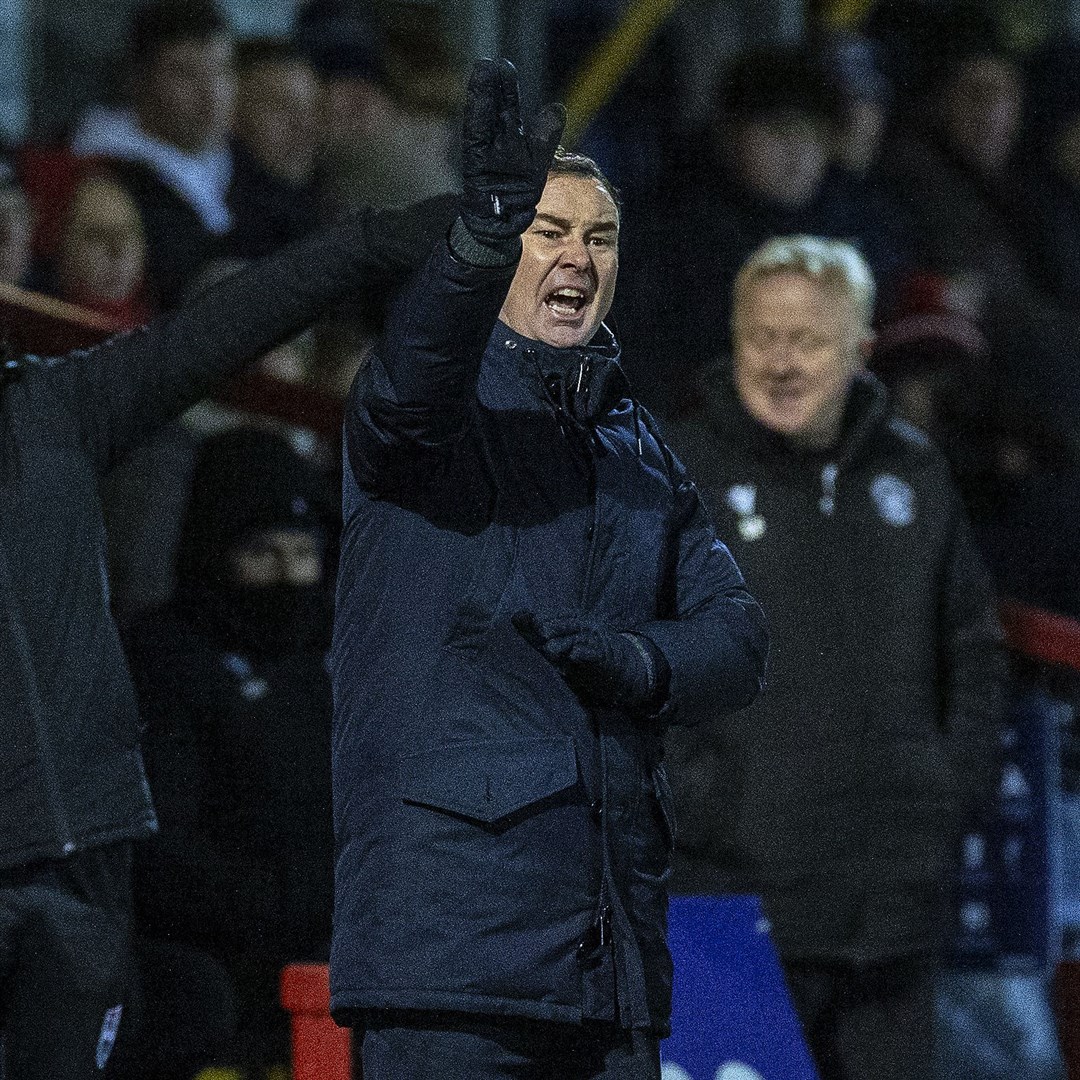 Derek Adams says he will look to add some devilment to Ross County's squad in January. Picture: Ken Macpherson
