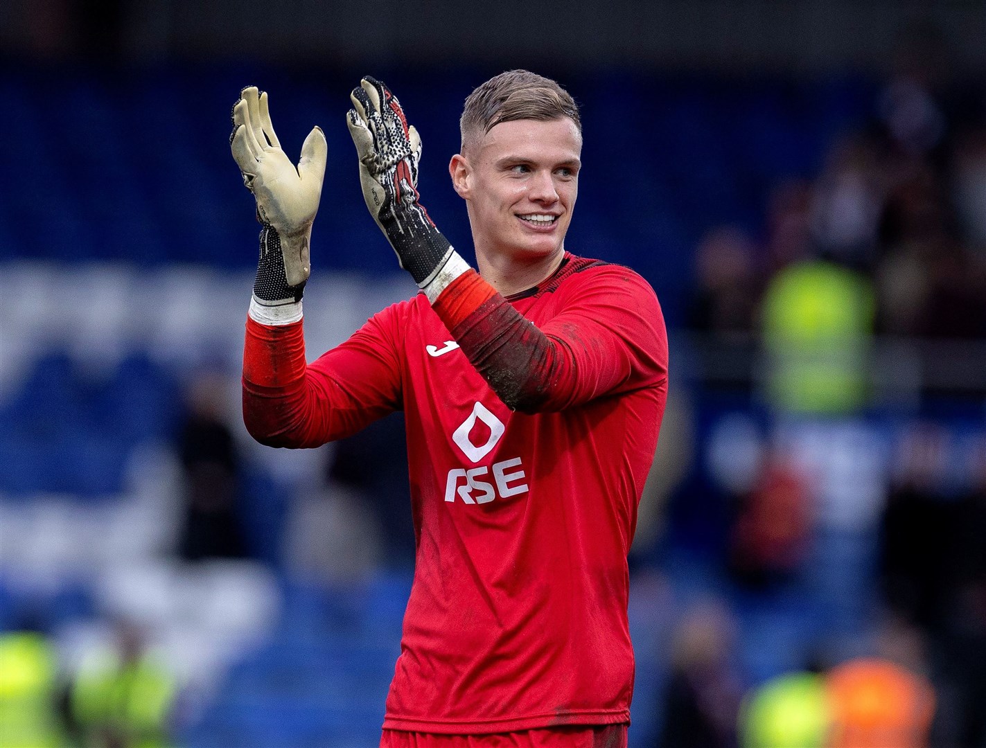 On-loan Fulham goalkeeper George Wickens had largely impressed in his time with the Staggies gloves. Picture: Ken Macpherson