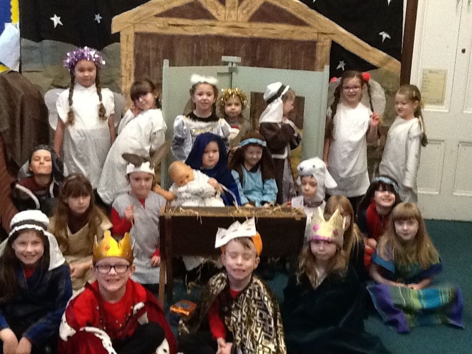 P1-4 Nativity at Mulbuie Primary. The Nativity was filmed in the school so that parents could view it at home.
