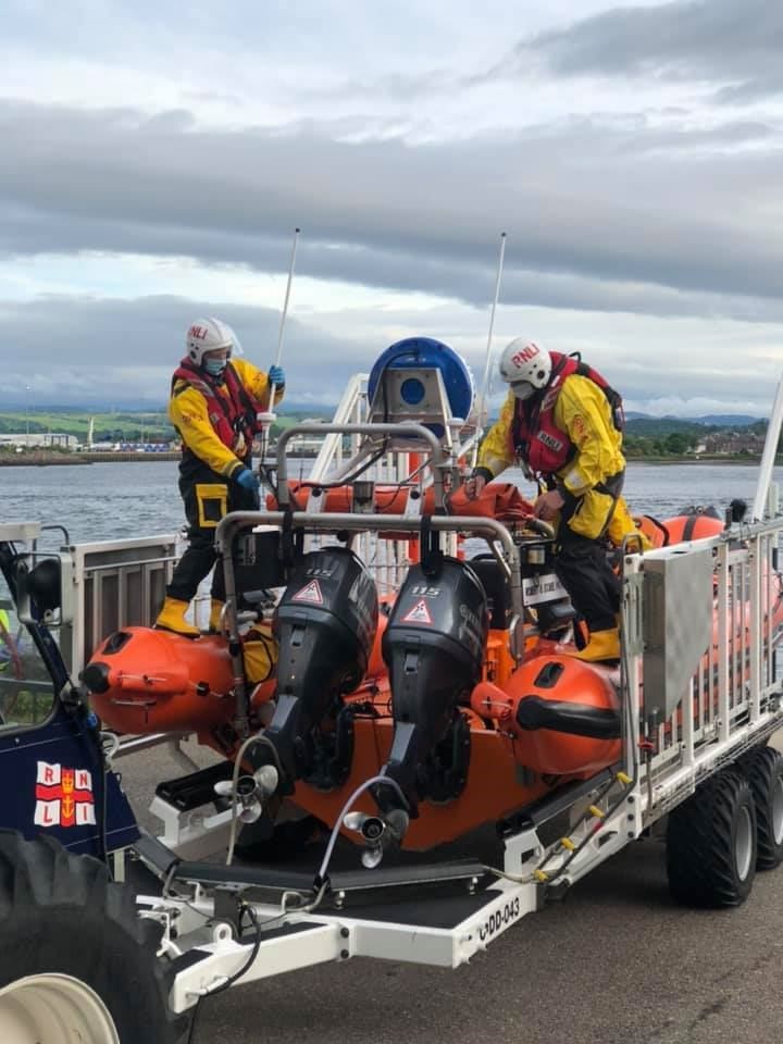 The alert was described as a call with good intent. Picture: Kessock RNLI.
