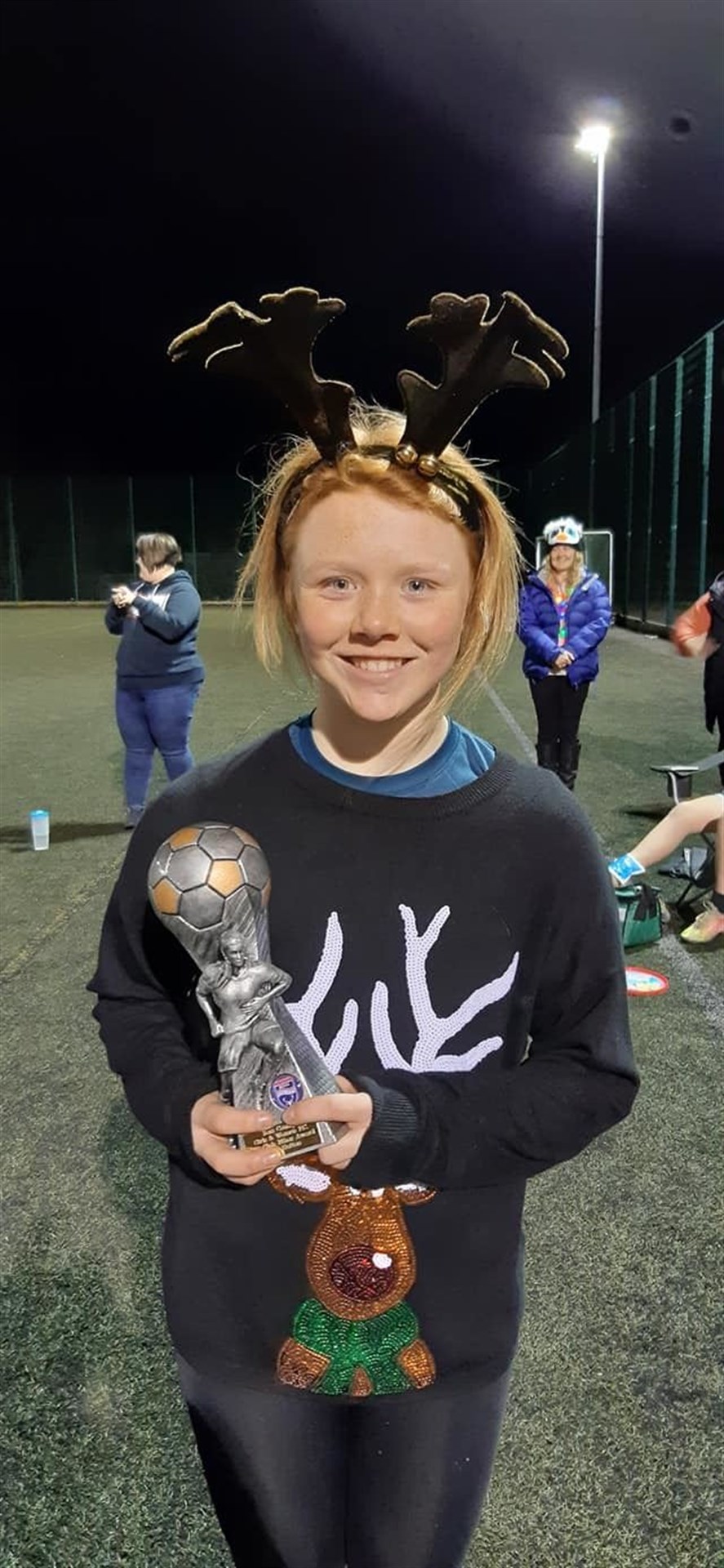 Ellie Hutton won Ross County Girls' under-13 club ethos award.