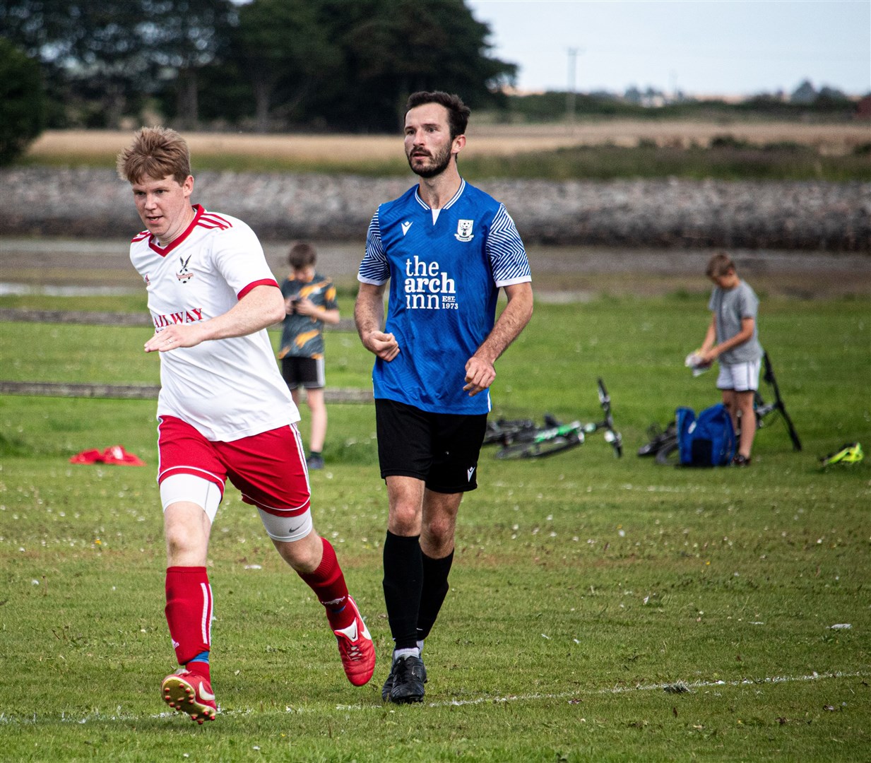 Ben Bruce put Lochbroom into a two-goal lead at the weekend against Tain Thistle. Photo: Niall Harkiss