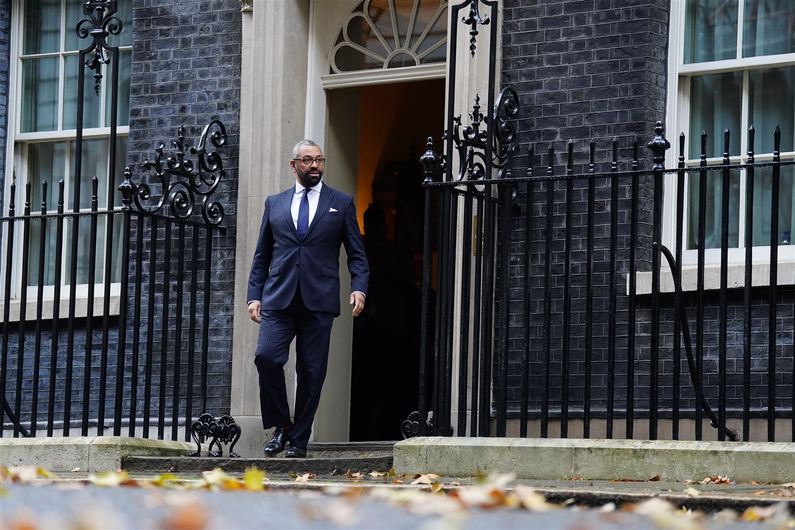 Home Secretary James Cleverly at 10 Downing Street (James Manning/PA)