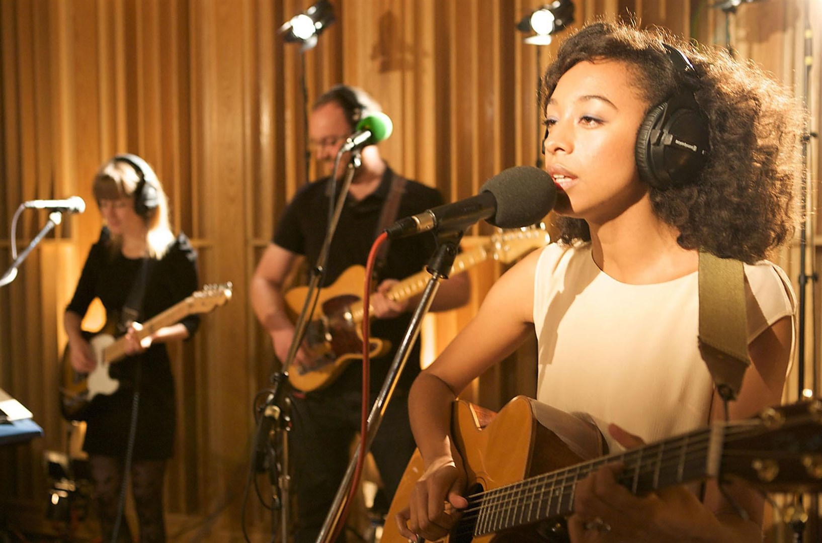 Corinne Bailey Rae performing at the BBC’s Maida Vale Studios during its 75th anniversary celebrations (Mark Sethi/PA)