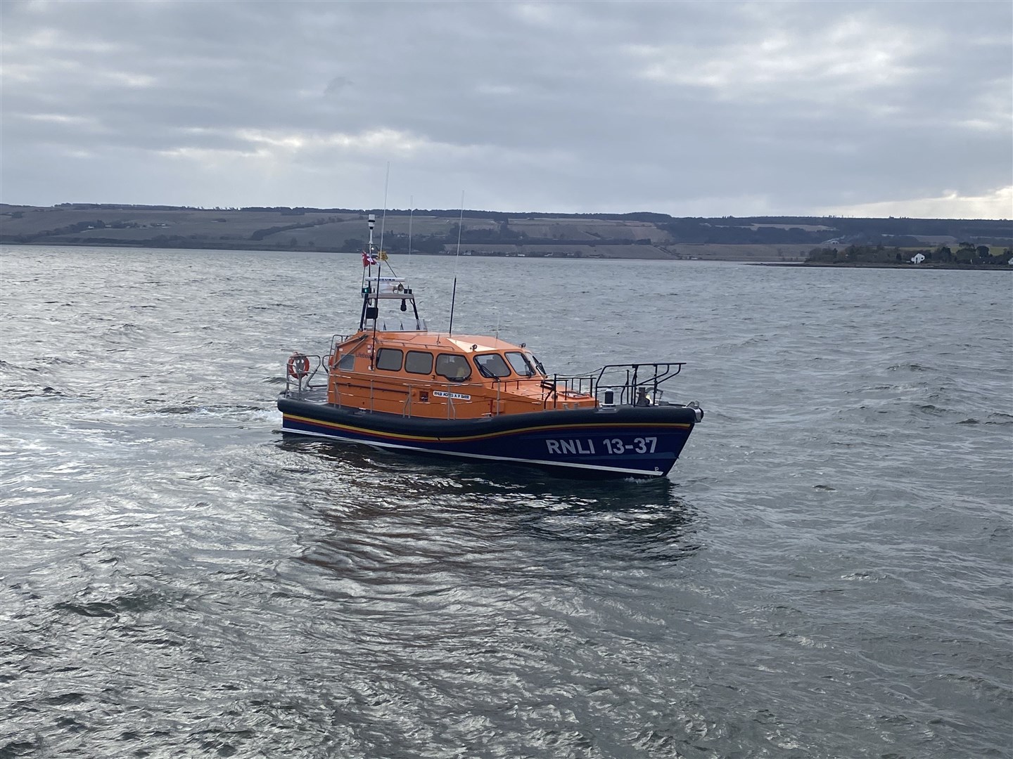 Invergordon lifeboat was launched to reports of a person in the water. Picture:RNLI/Michael MacDonald