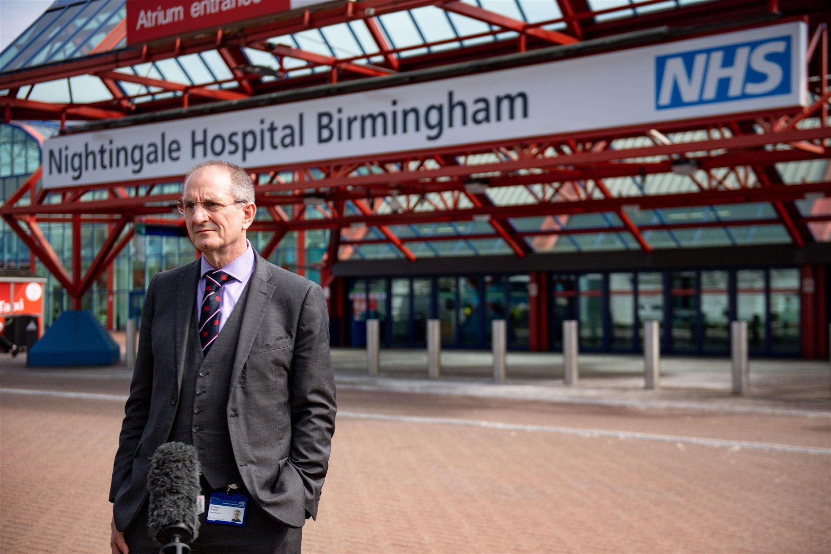 Dr David Rosser said the UHB Trust admitted 80 Covid positive patients on Sunday (Jacob King/PA)