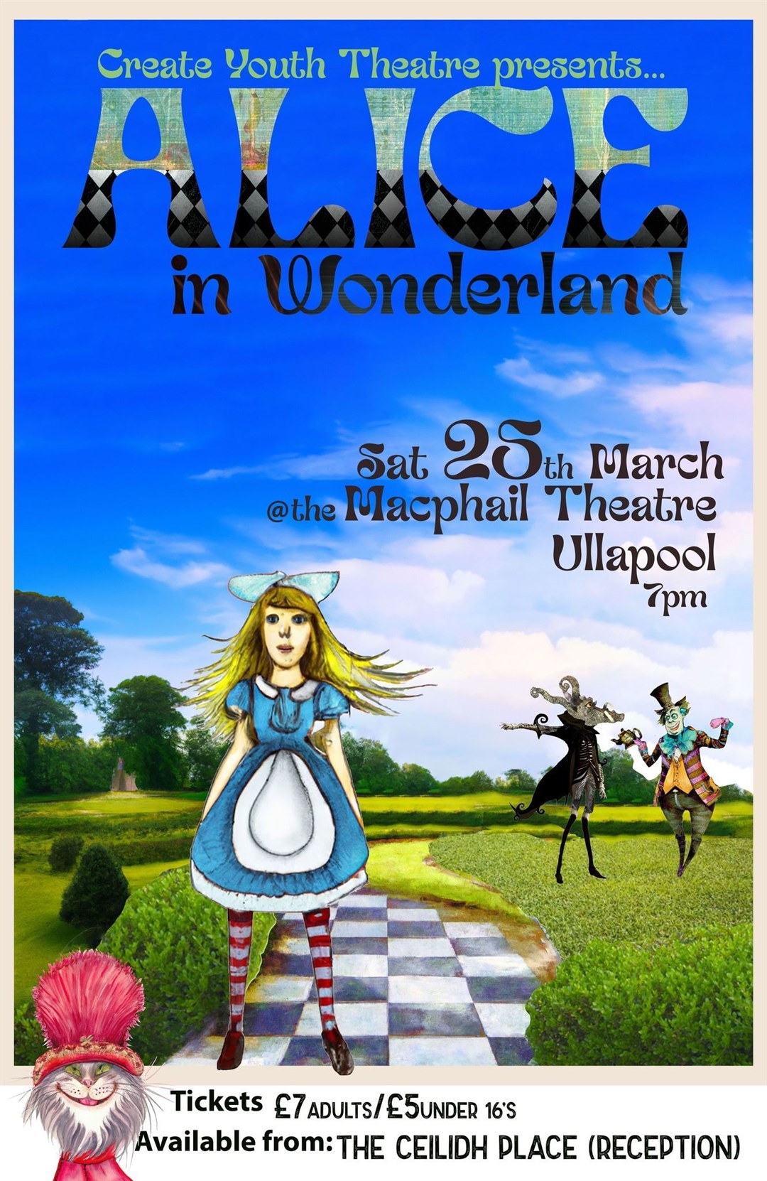 Create Youth Theatre's production of Alice in Wonderland.