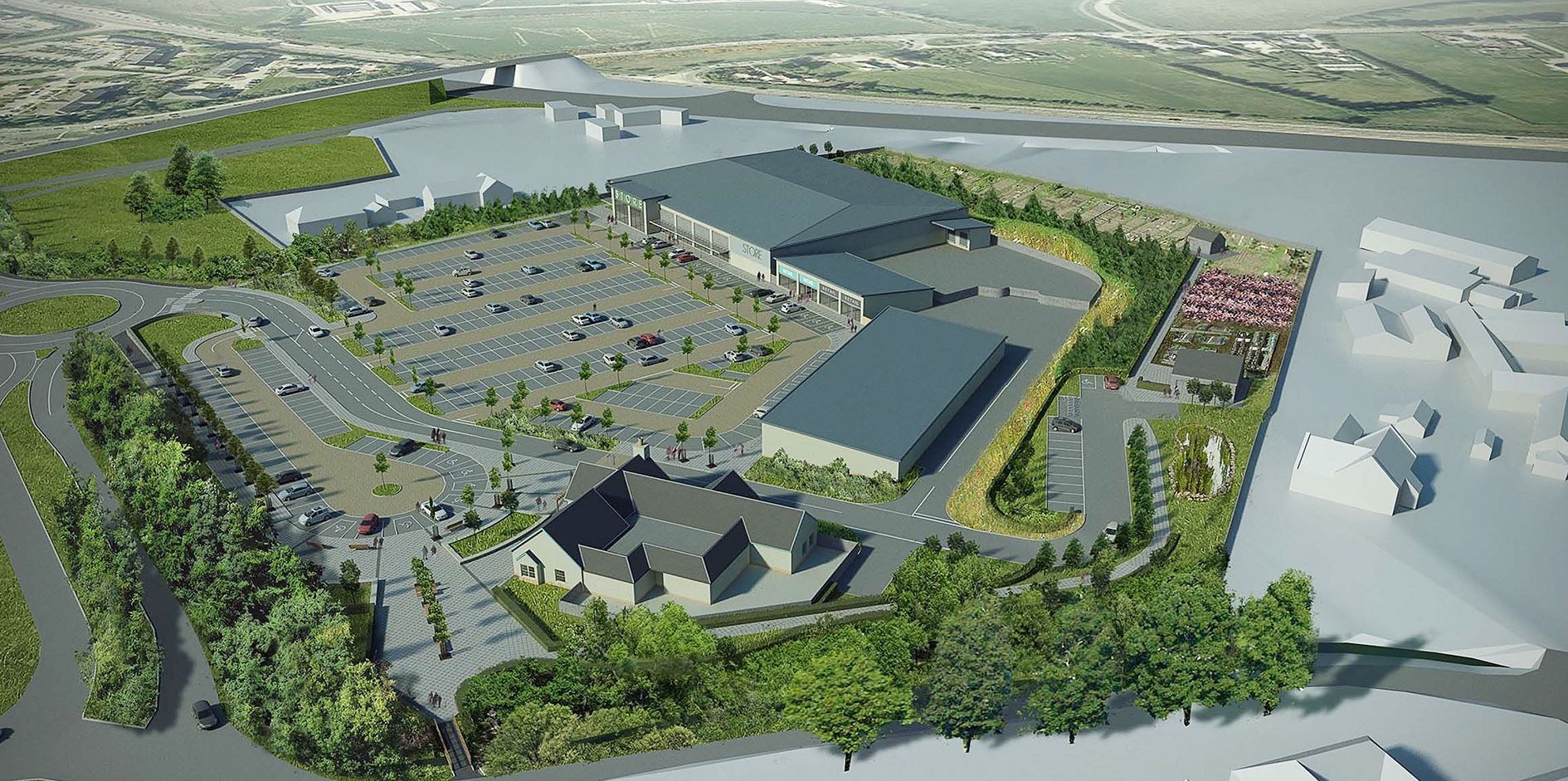 Plans have been submitted for a major expansion of the Inshes Retail Park. in Inverness.