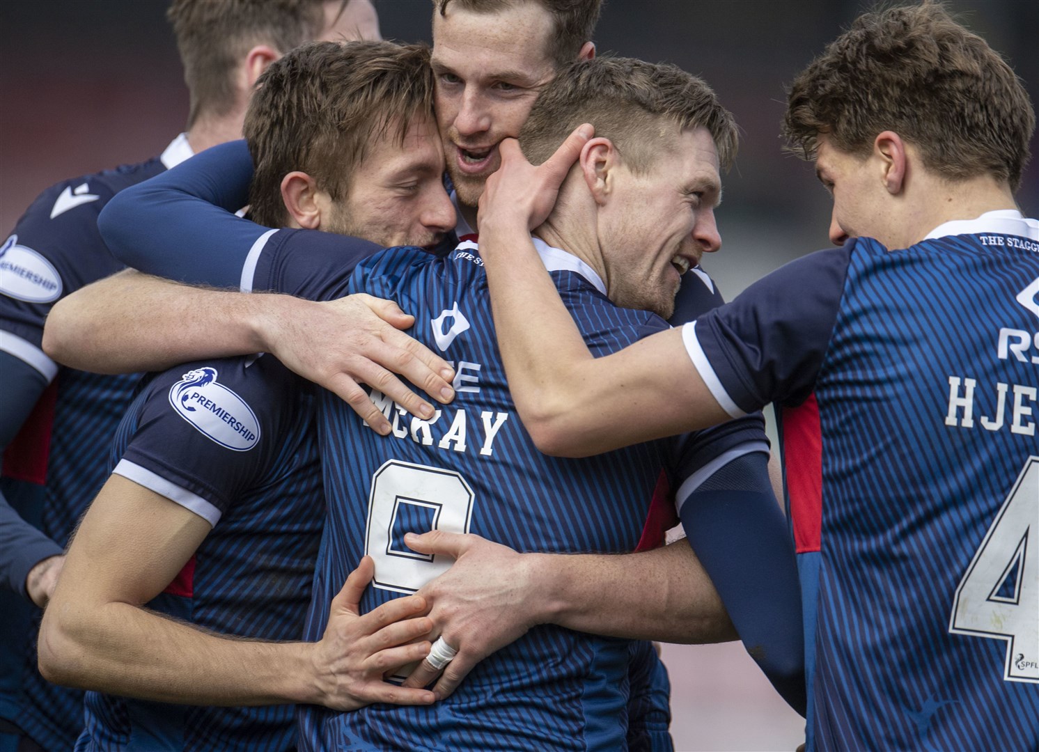 Picture - Ken Macpherson, Inverness. Ross County(3) v Kilmarnock(2). 06.03.21. Ross County's Billy McKay celebrates after scoring to go 3-1 ahead.