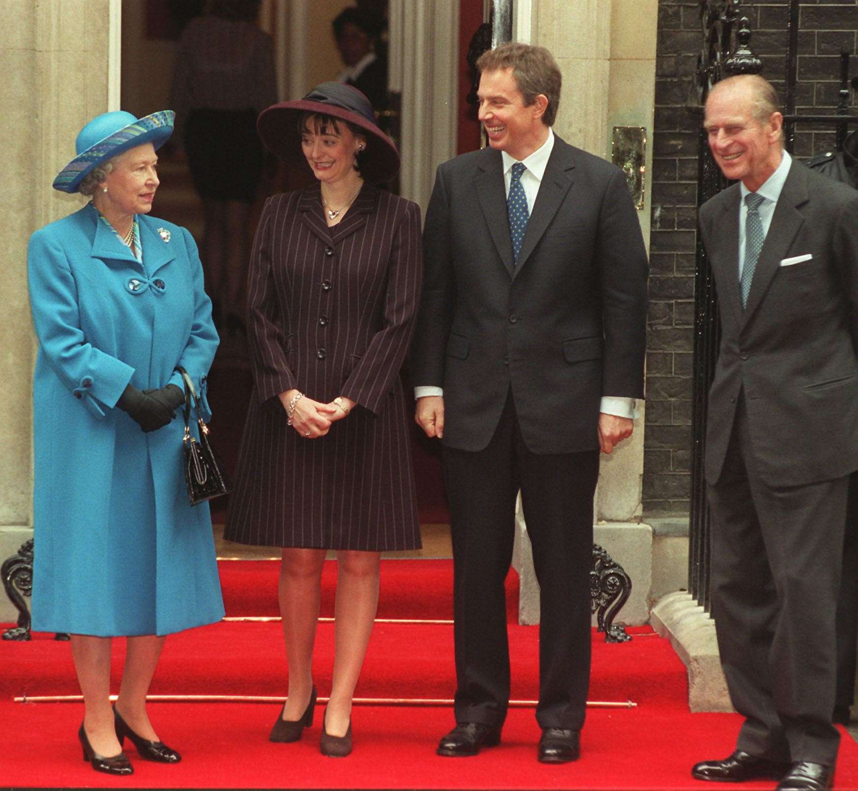 Tony Blair and his wife Cherie with the Queen and Duke of Edinburgh in 1997 (Stefan Rousseau/PA)