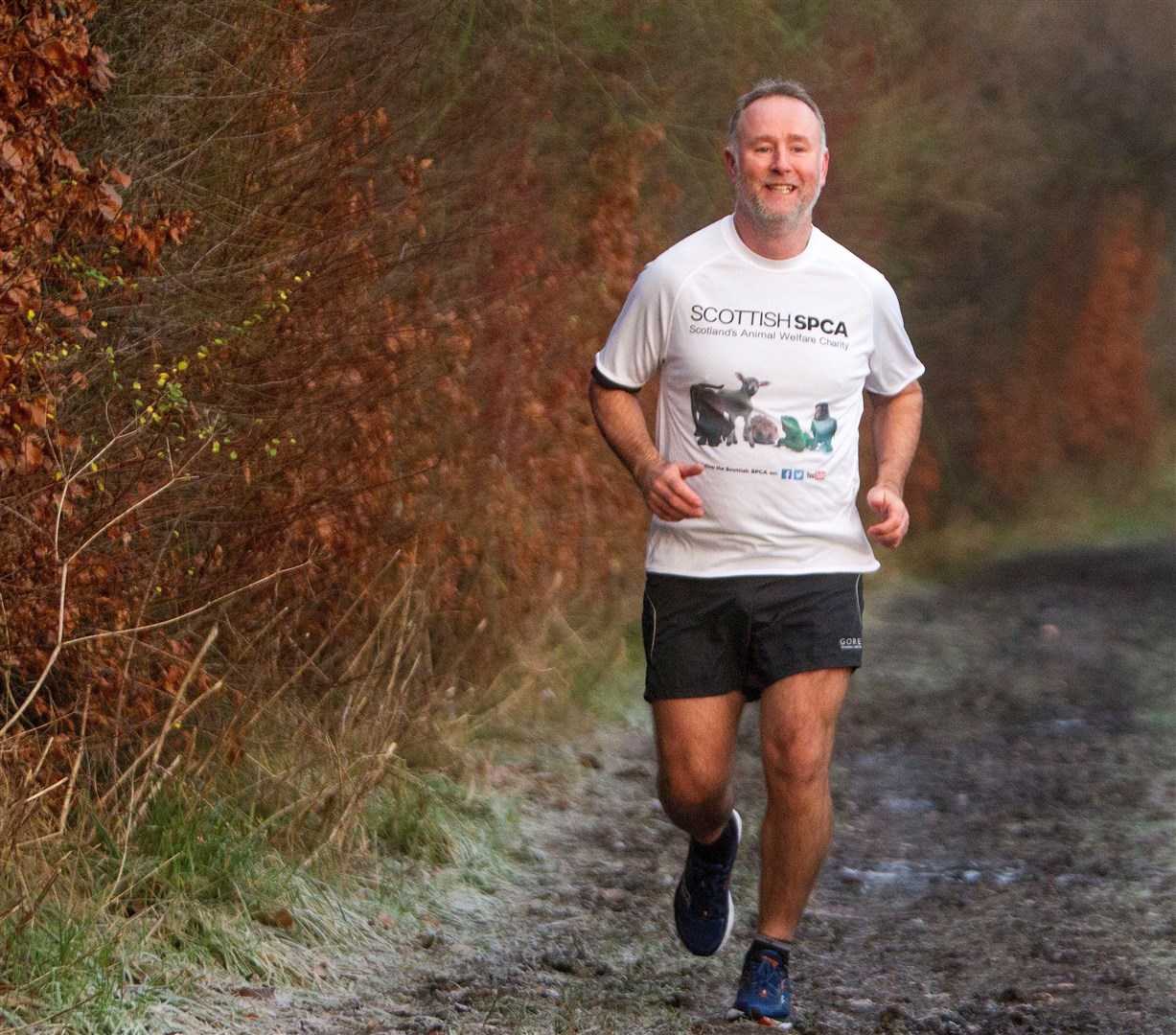 Ian Russell goes on the run for the animal welfare charity. The Scottish SPCA hopes others will follow his example for the Great Wilderness Challenge.