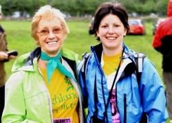 Highland Hospice staff members Louise Mackenzie and Amanda Mackay pictured about to set off. This was Louise's 17th Challenge, and Amanda's first. Picture: Colin Robertson