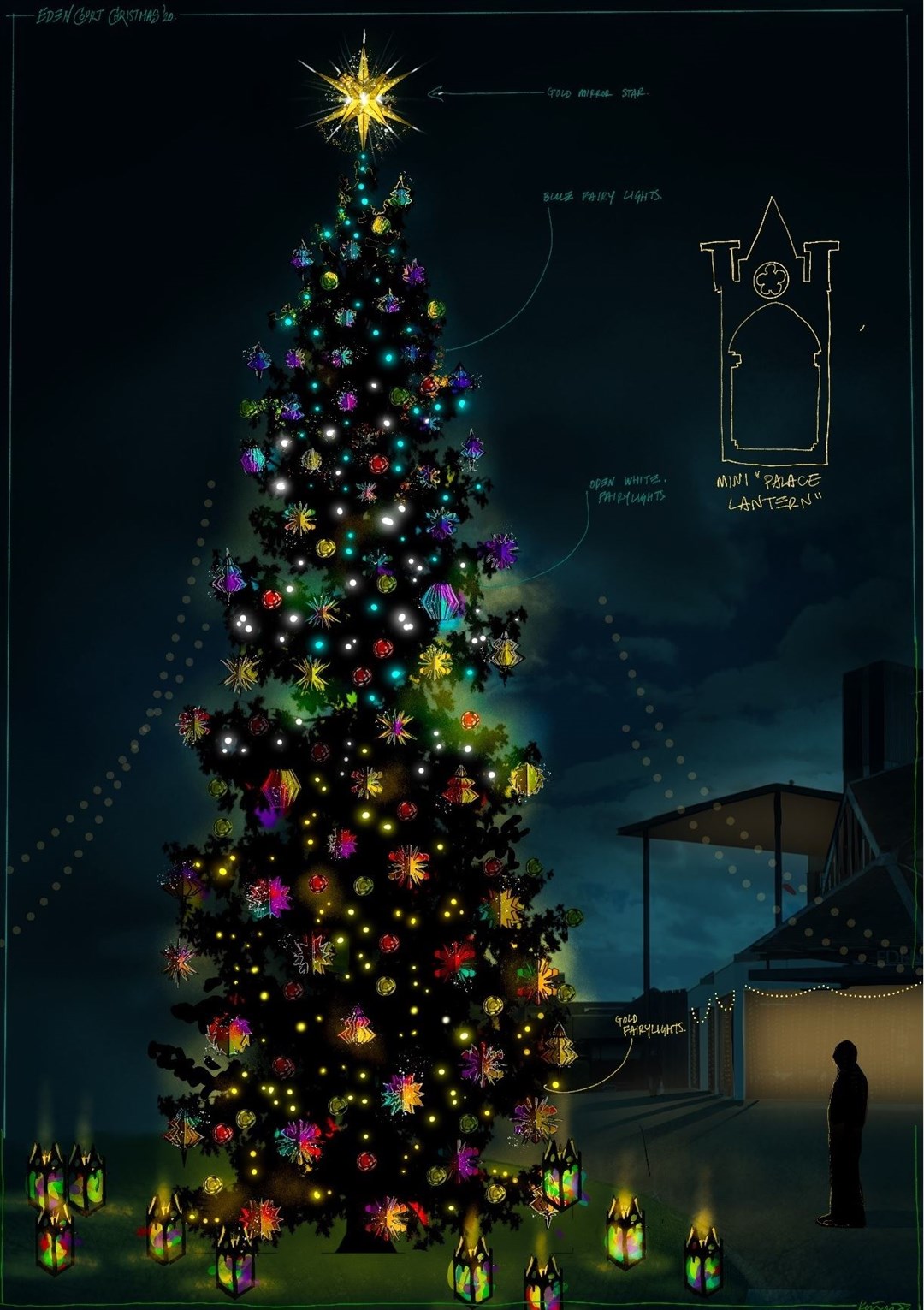 An artist's impression of the tree.